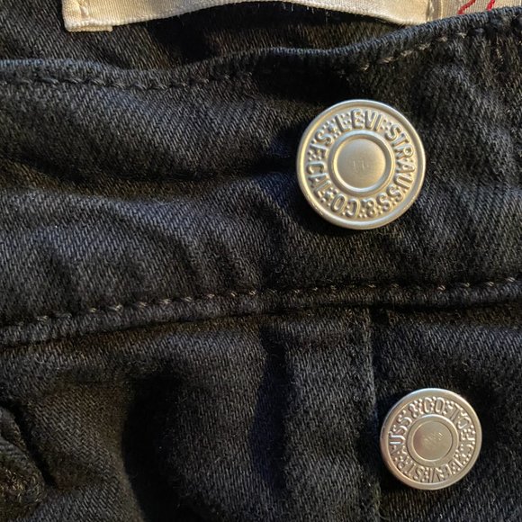 LEVI'S BLACK WEDGIE STRAIGHT FIT JEANS - Picture 4 of 4